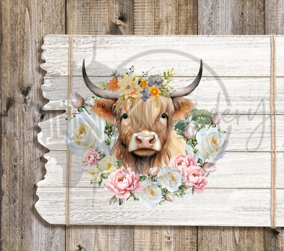 Highland Cow - Metal Tumbler with lid (Insulated)