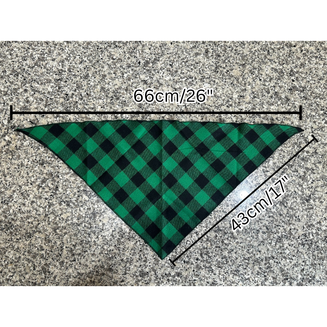 Customisable Pet Bandana-Green