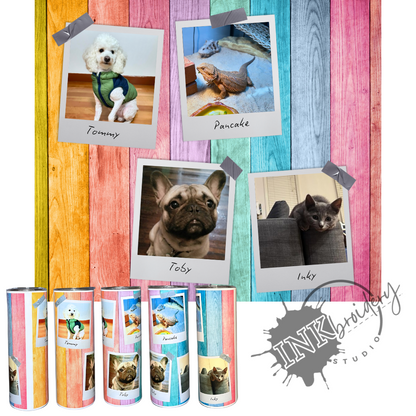 Customisable Metal Tumbler - 4 PHOTOS