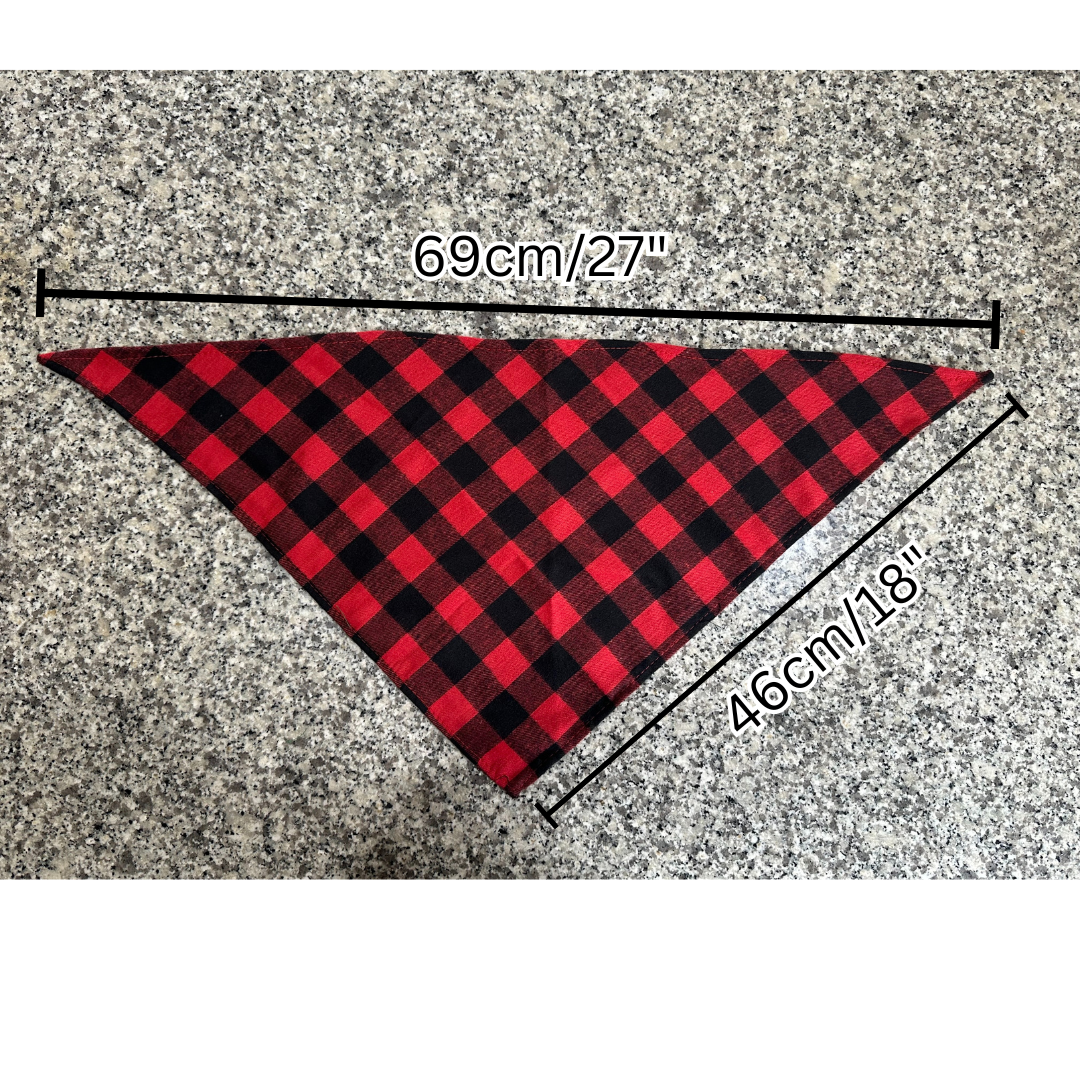 Customisable Pet Bandana-Red