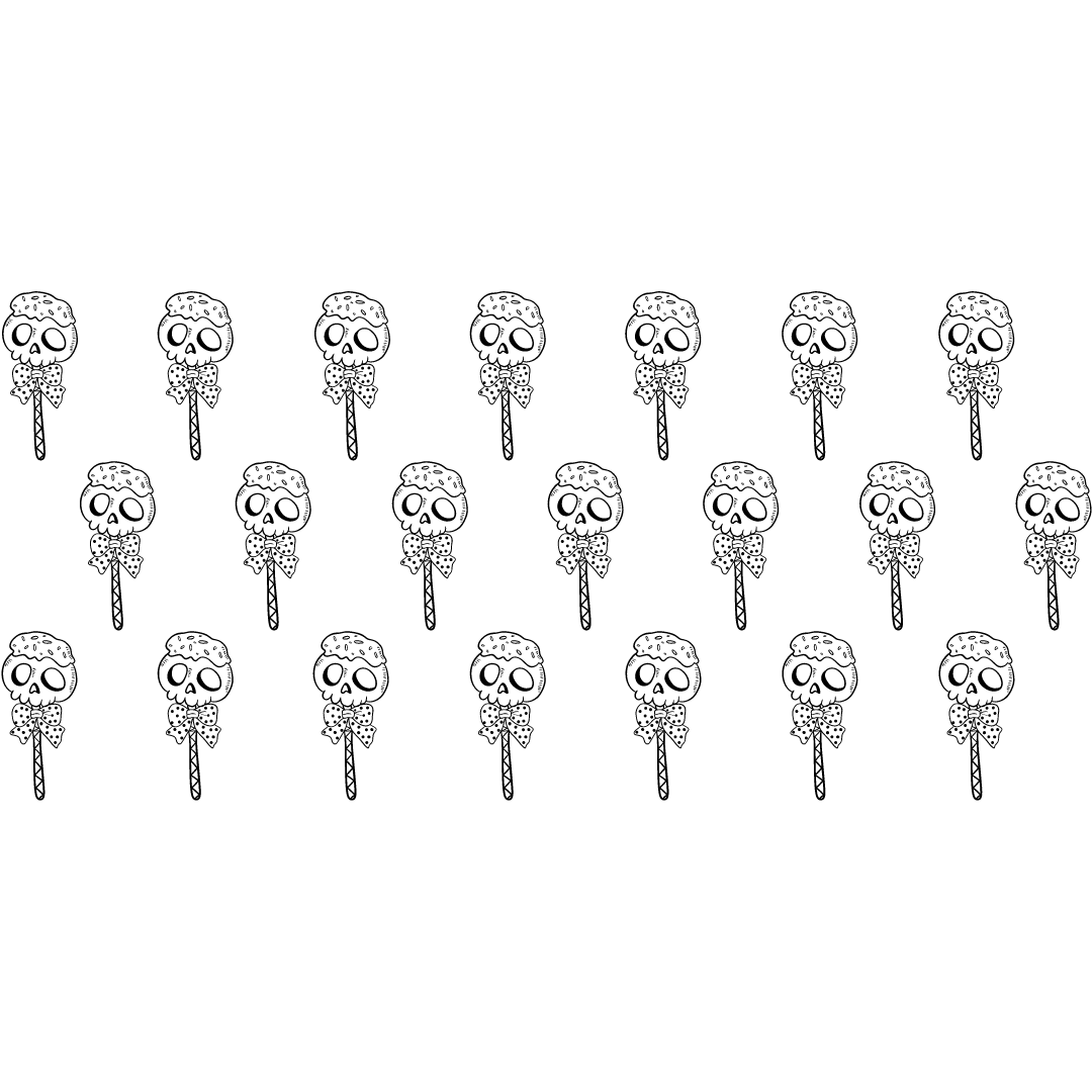 Skull Lollipop - Glass Tumbler with Bamboo Lid