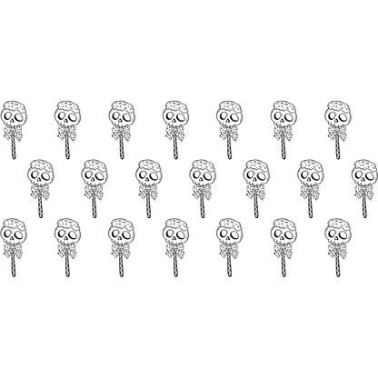 Skull Lollipop - Glass Tumbler with Bamboo Lid